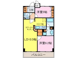 エスリ－ド西本町(1304)の物件間取画像